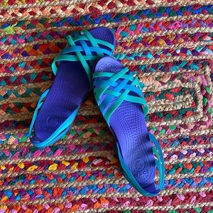 Cute funky Croc sandals!